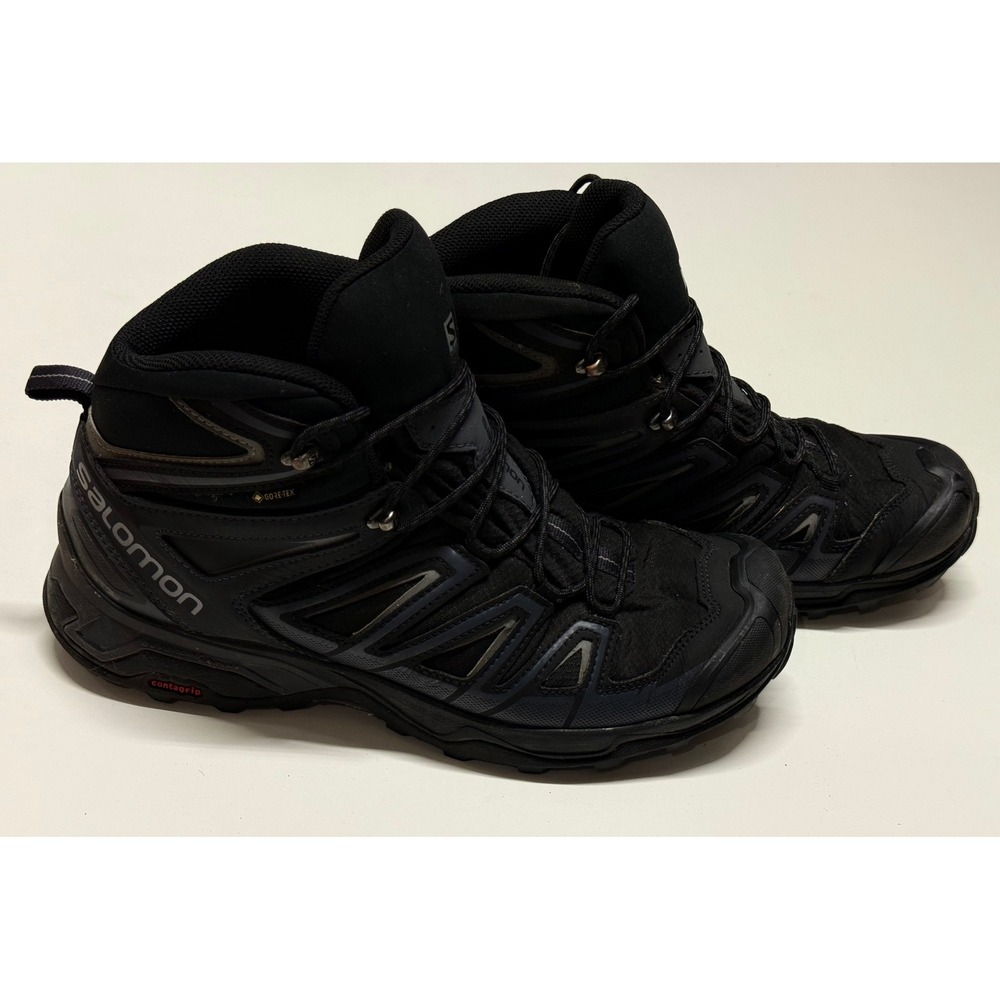 Salomon X Ultra Gore-Tex Mid Hiking Boots Mens 11 Black Waterproof 398674